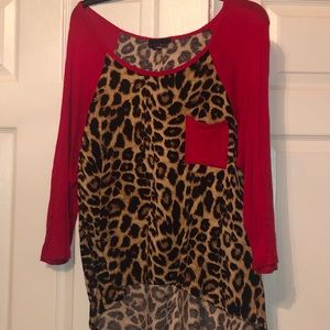 Animal print top